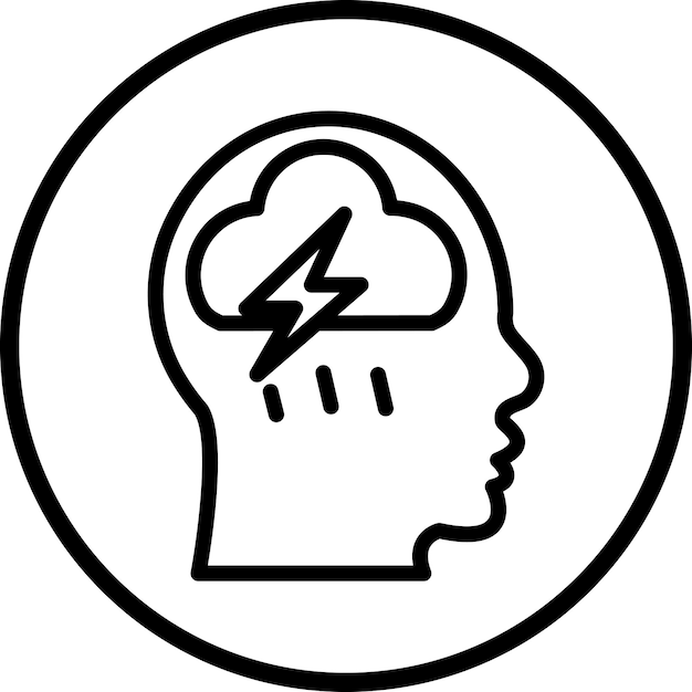 Diseño vectorial de estilo de icono de dolor