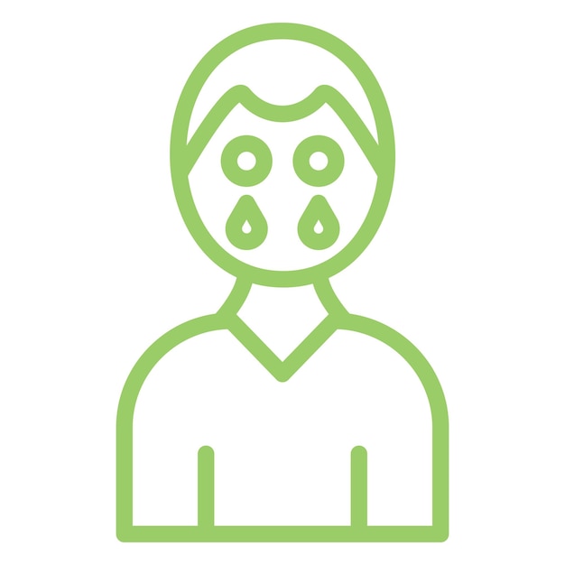 Diseño vectorial de estilo de icono de dolor