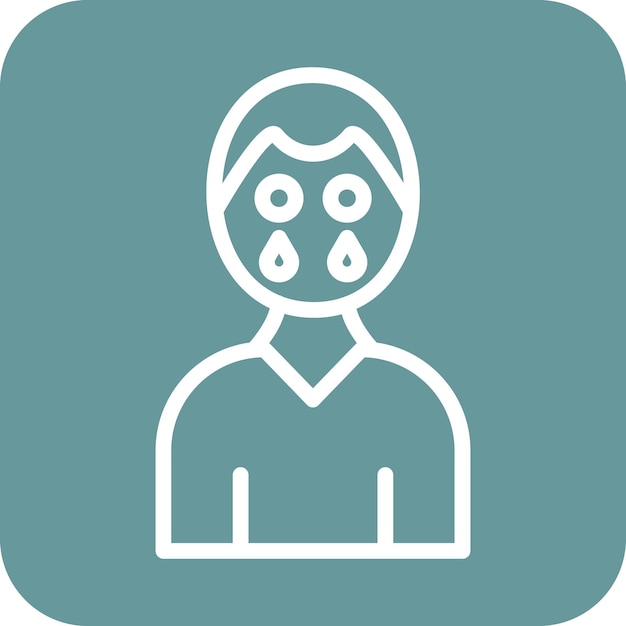 Diseño vectorial de estilo de icono de dolor