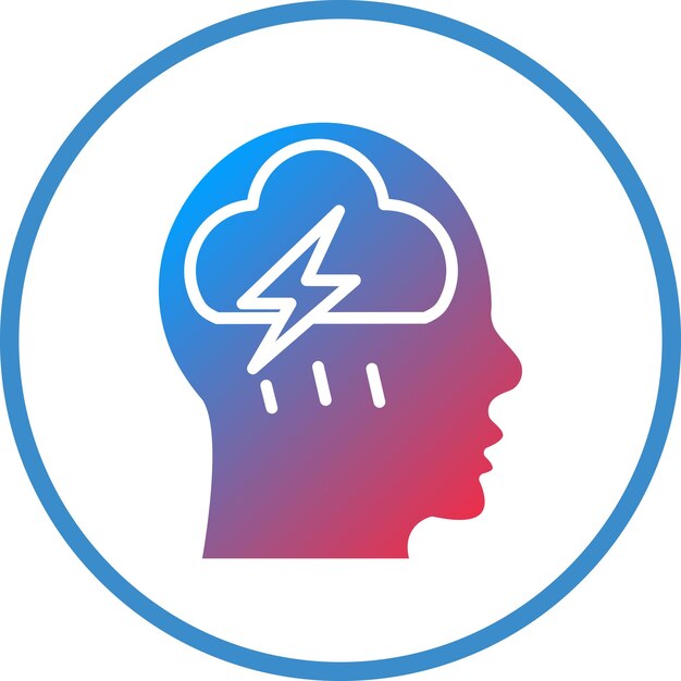 Diseño vectorial de estilo de icono de dolor