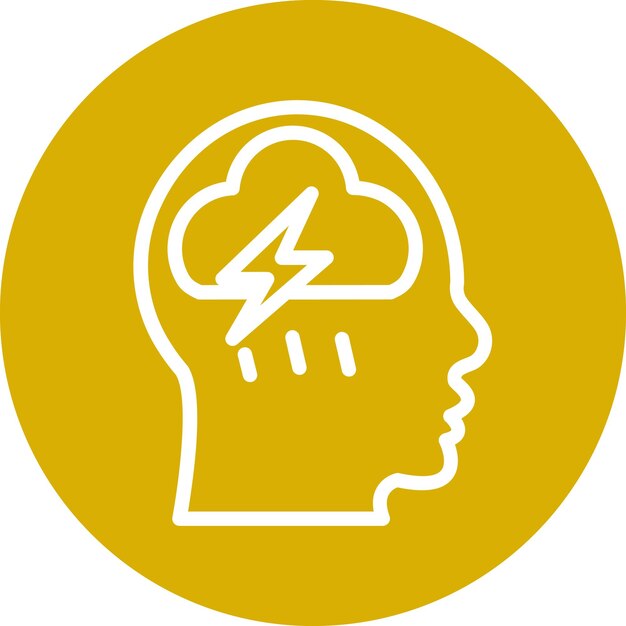 Diseño vectorial de estilo de icono de dolor