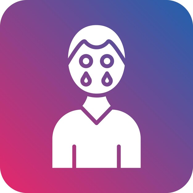 Diseño vectorial de estilo de icono de dolor