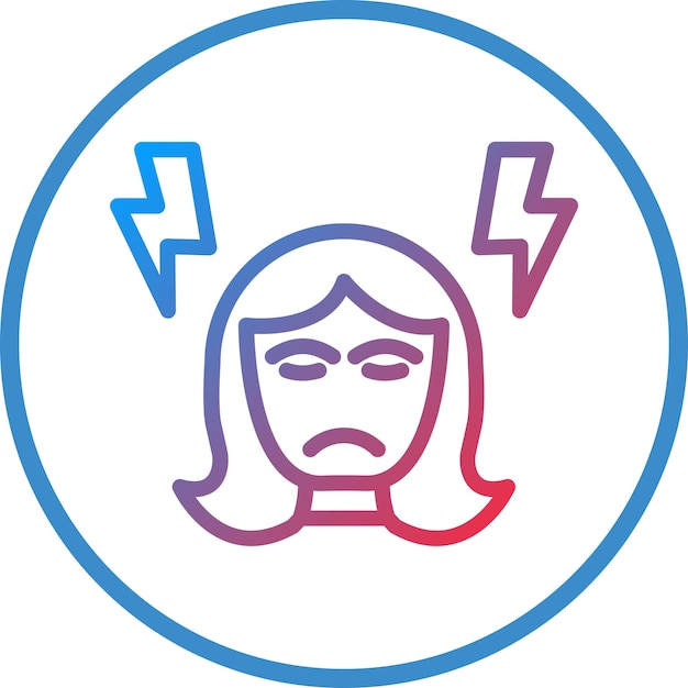 Diseño vectorial de estilo de icono de dolor