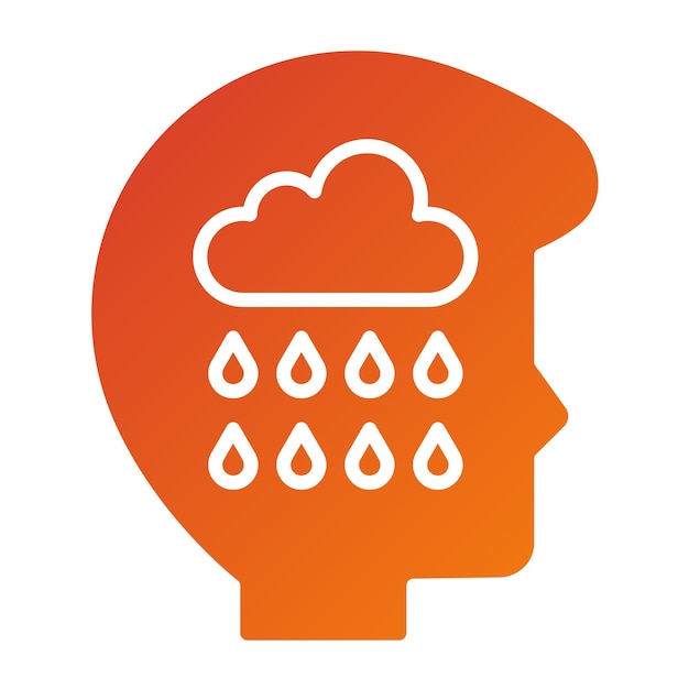 Diseño vectorial de estilo de icono de dolor