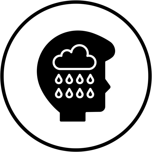 Diseño vectorial de estilo de icono de dolor