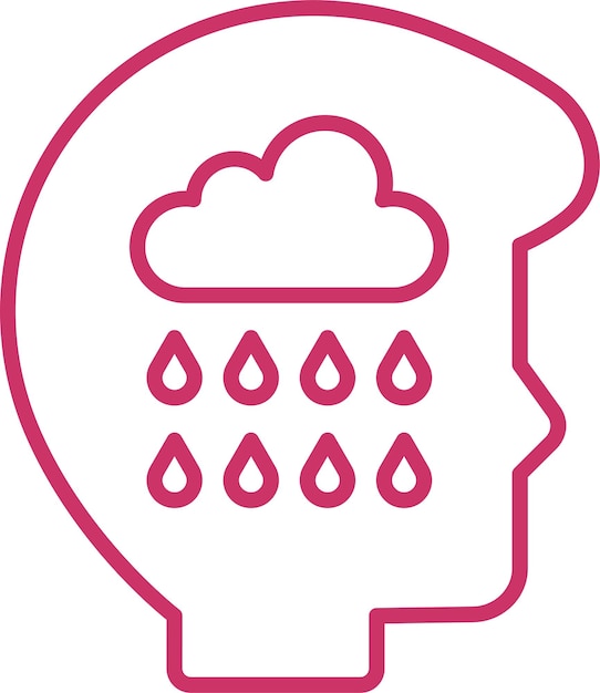 Diseño vectorial de estilo de icono de dolor
