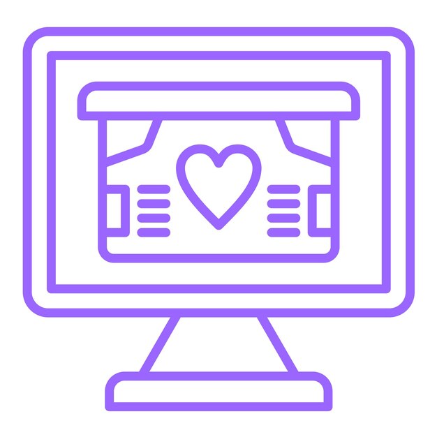 Diseño vectorial Estilo del icono de donación en línea