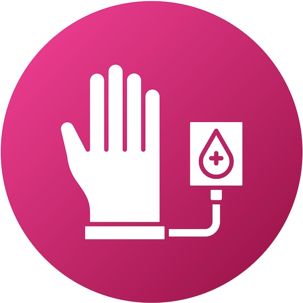 Diseño vectorial del estilo del icono de la donación de sangre