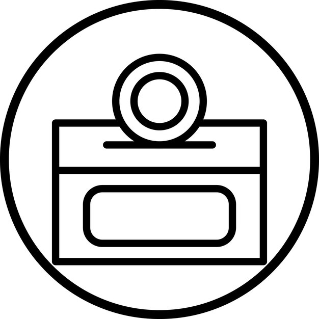 Diseño vectorial Estilo del icono de donación