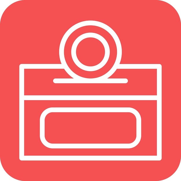 Diseño vectorial Estilo del icono de donación