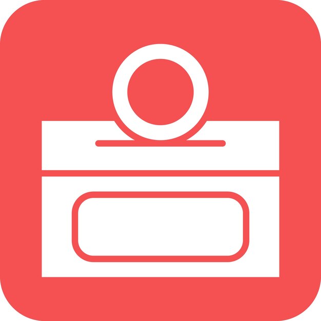 Diseño vectorial Estilo del icono de donación