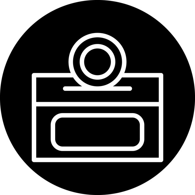 Diseño vectorial Estilo del icono de donación