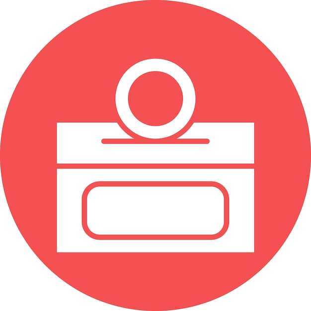 Diseño vectorial Estilo del icono de donación