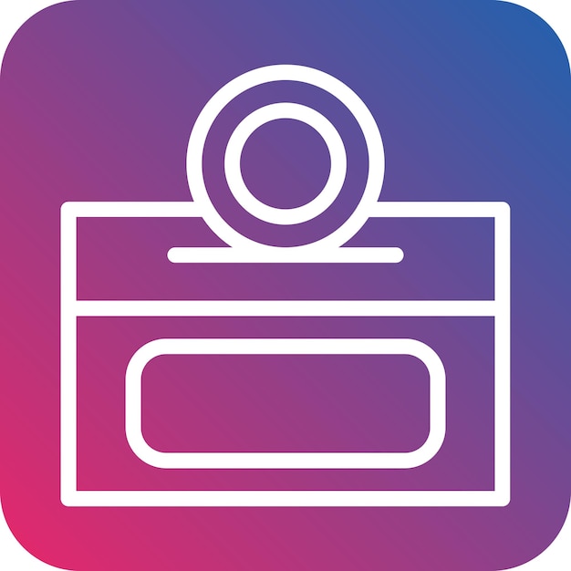 Diseño vectorial Estilo del icono de donación