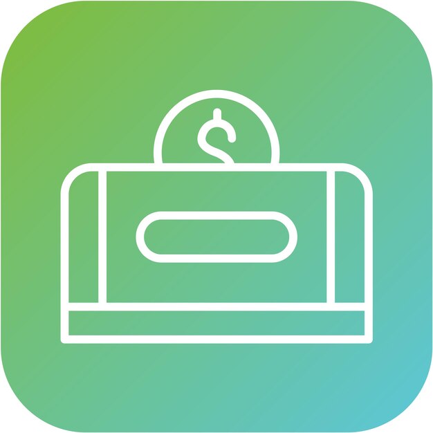 Diseño vectorial Estilo del icono de donación