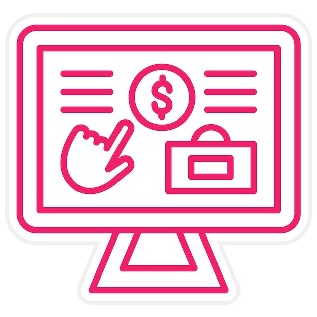 Diseño vectorial Estilo del icono de donación