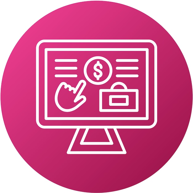 Diseño vectorial Estilo del icono de donación