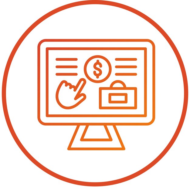 Diseño vectorial Estilo del icono de donación