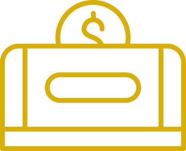 Diseño vectorial Estilo del icono de donación