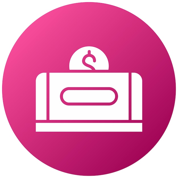 Diseño vectorial Estilo del icono de donación