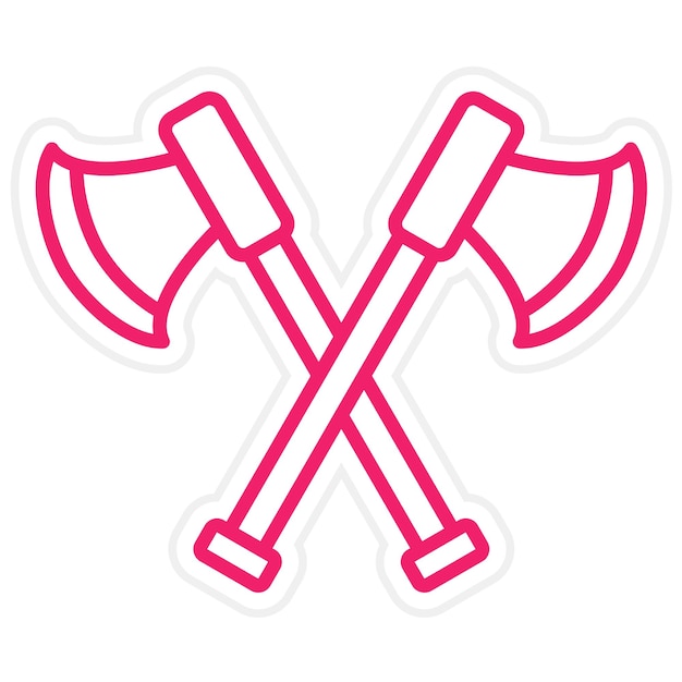 Diseño vectorial Estilo del icono de dos ejes