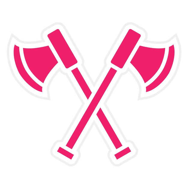 Diseño vectorial Estilo del icono de dos ejes