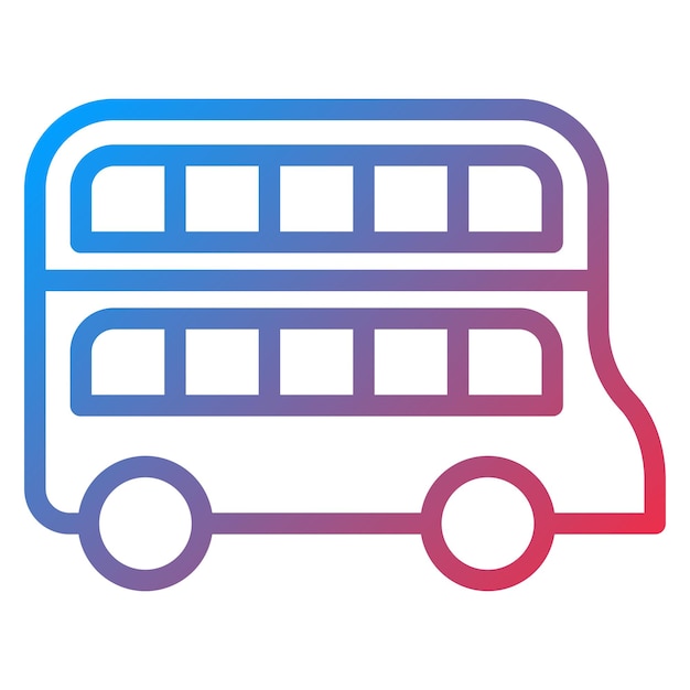 Diseño vectorial Estilo de icono de dos pisos