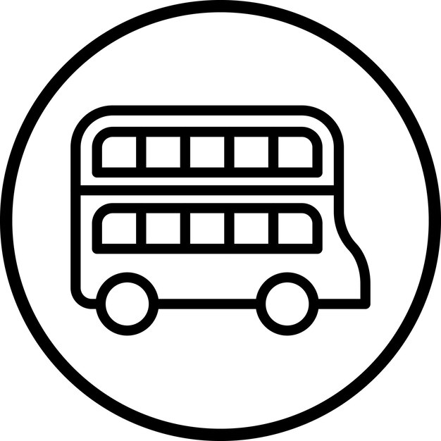 Diseño vectorial estilo de icono de dos pisos
