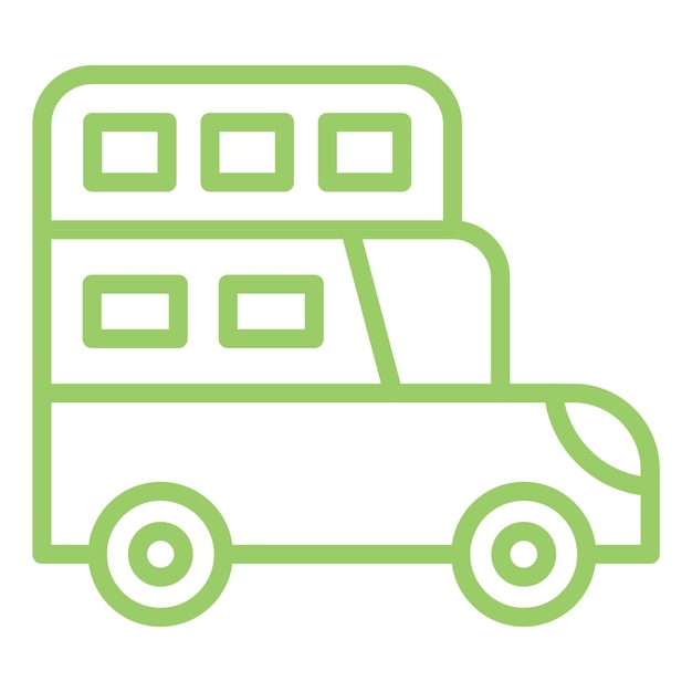 Diseño vectorial Estilo de icono de dos pisos