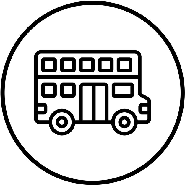 Diseño vectorial Estilo de icono de dos pisos