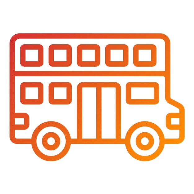 Diseño vectorial Estilo de icono de dos pisos