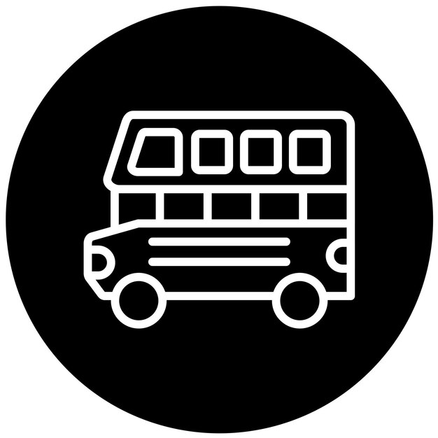 Diseño vectorial Estilo de icono de dos pisos