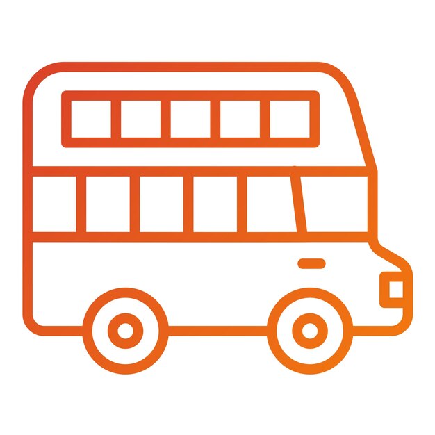 Diseño vectorial Estilo de icono de dos pisos