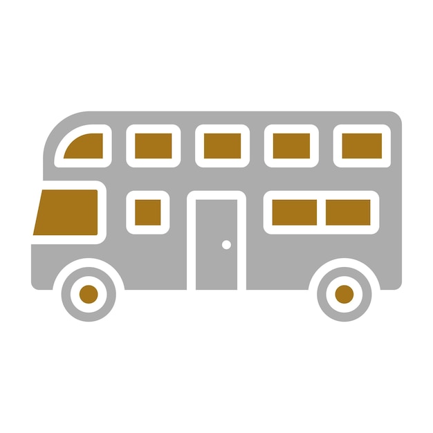 Diseño vectorial Estilo de icono de dos pisos