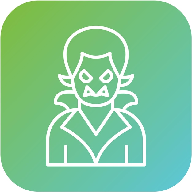 Diseño vectorial Estilo del icono de Drácula