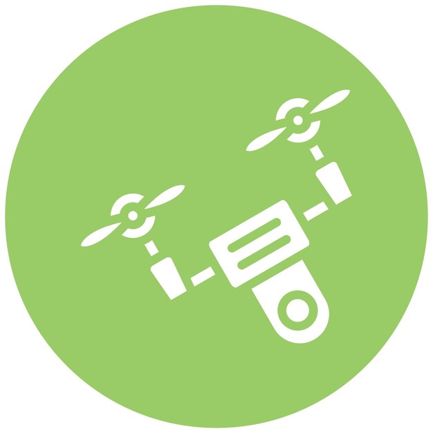 Diseño vectorial Estilo del icono del dron volador