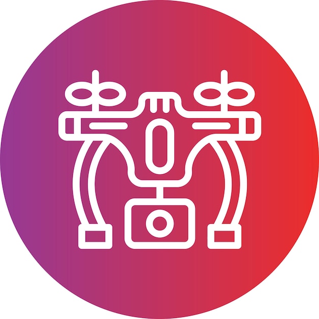 Diseño vectorial Estilo del icono del dron