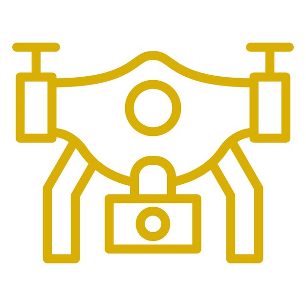Diseño vectorial Estilo del icono del dron