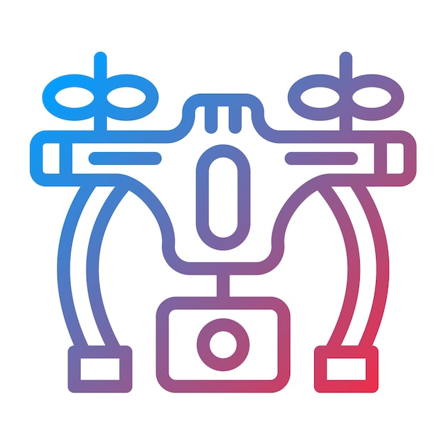 Diseño vectorial Estilo del icono del dron