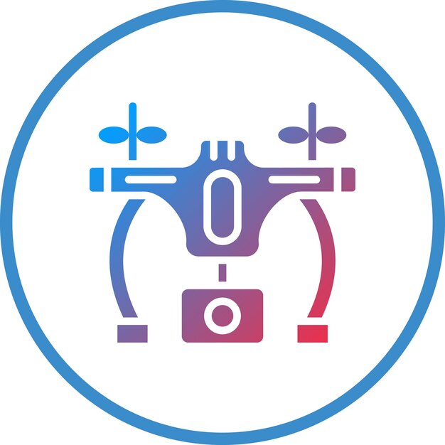 Diseño vectorial Estilo del icono del dron