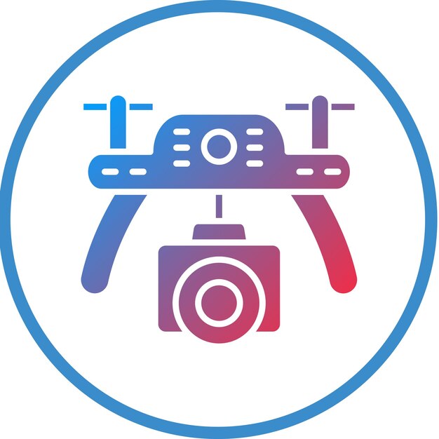 Diseño vectorial Estilo del icono del dron