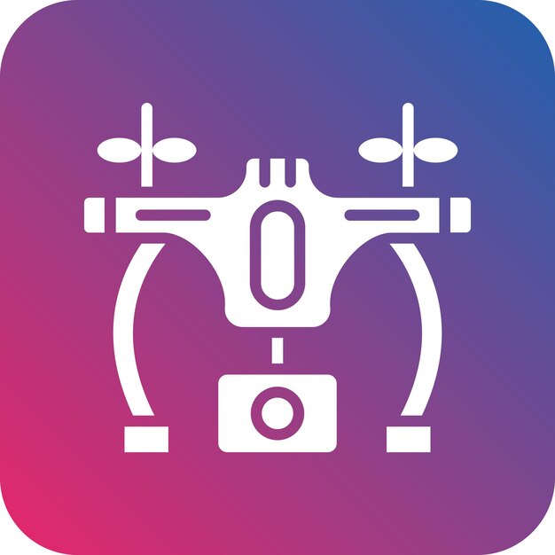 Diseño vectorial Estilo del icono del dron
