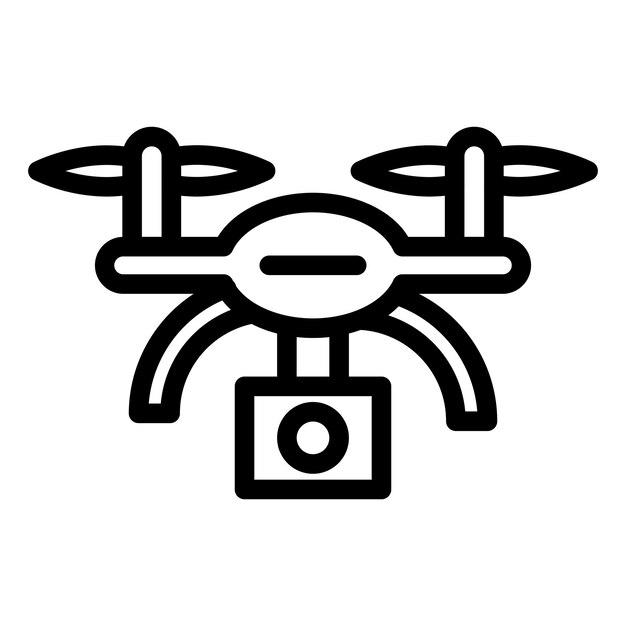Diseño vectorial Estilo del icono del dron
