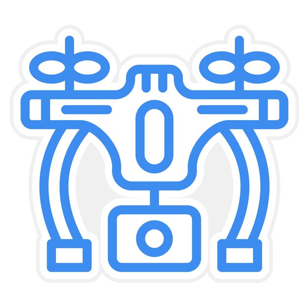 Diseño vectorial Estilo del icono del dron