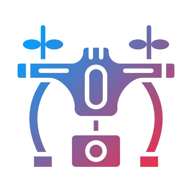 Diseño vectorial Estilo del icono del dron