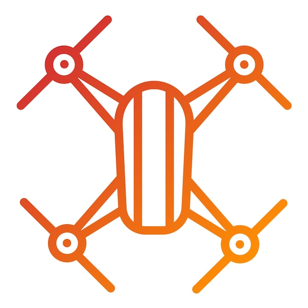 Diseño vectorial Estilo del icono del dron