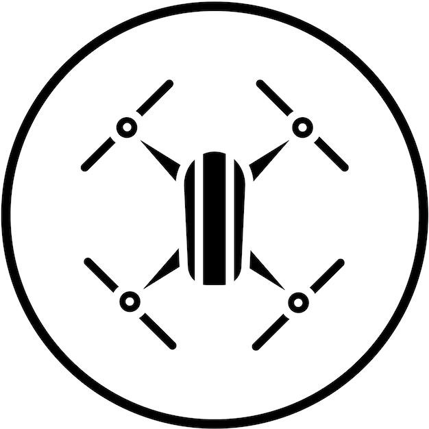 Diseño vectorial Estilo del icono del dron