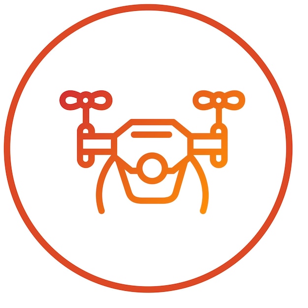 Diseño vectorial Estilo del icono del dron