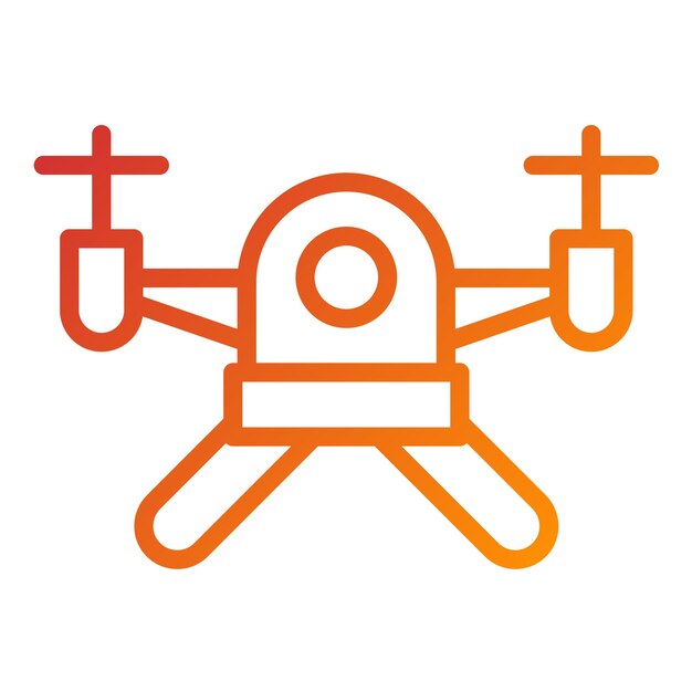 Diseño vectorial Estilo del icono del dron