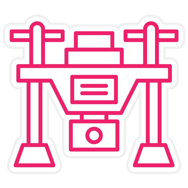 Diseño vectorial Estilo del icono del dron